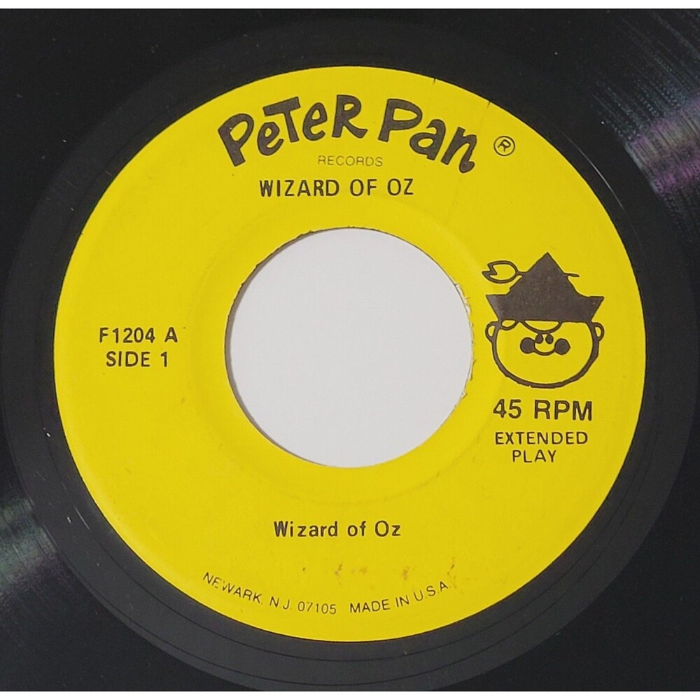Peter Pan Players Wizard Of Oz EP 45 RPM VG+ Children's 60s